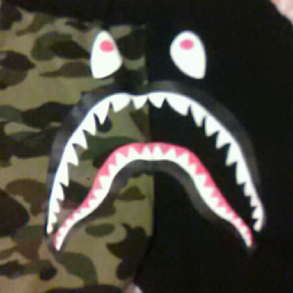 Bathing Ape army shorts